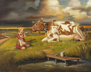 MAO-A Good Story: 19"x24" Oil on Canvas