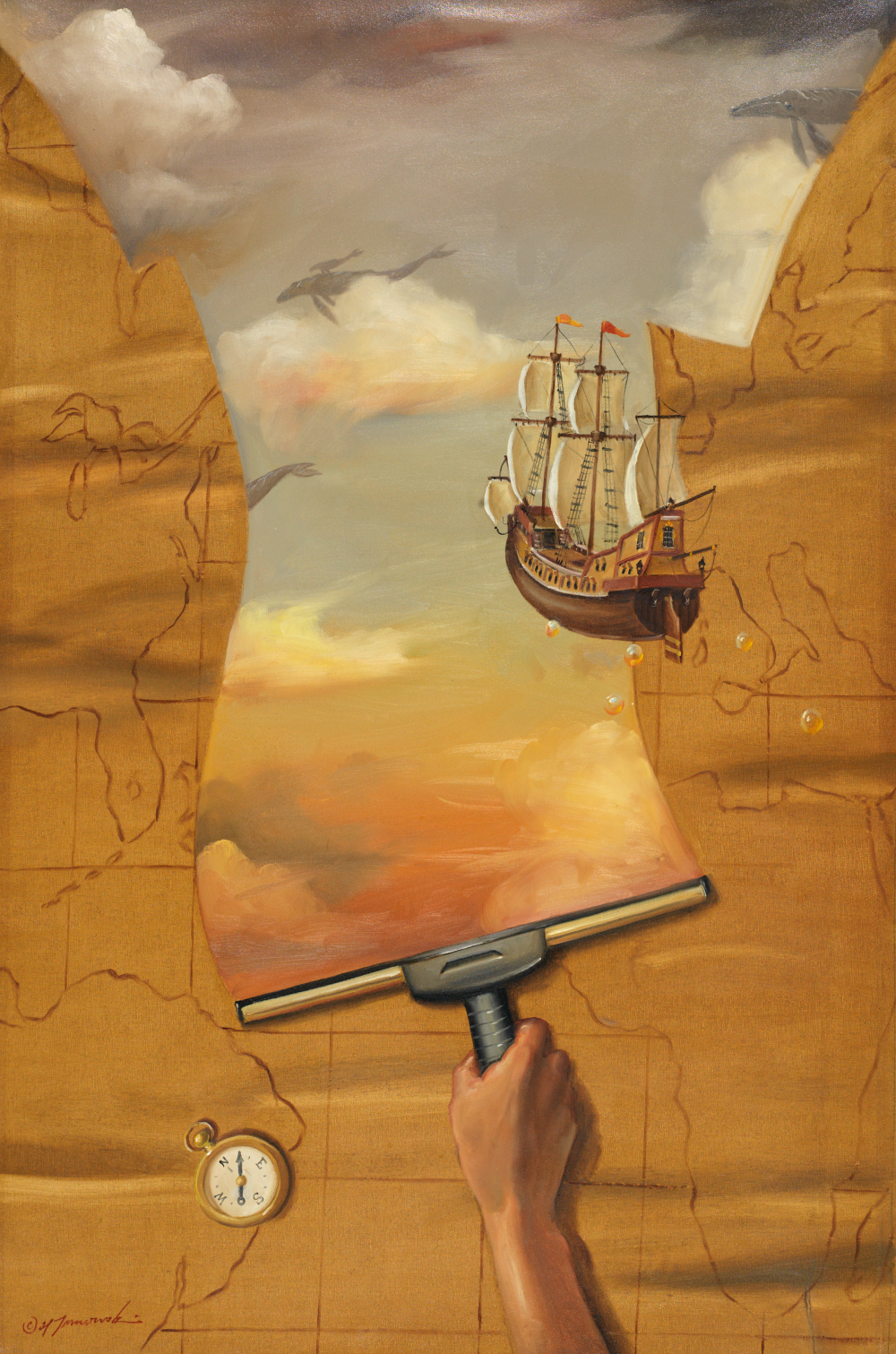 MA-LE-Brave New World: 24"x32" Limited Edition Canvas Art Print