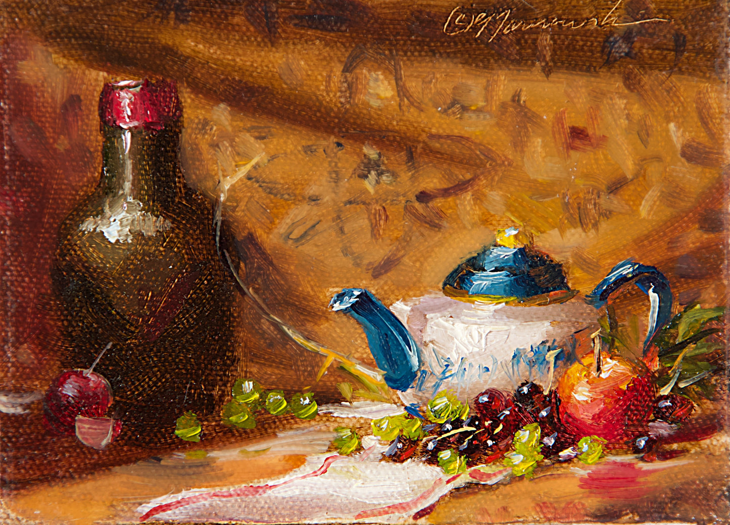 Mini-Cermonial Times 4"x5" oil on Canvas (Unframed)