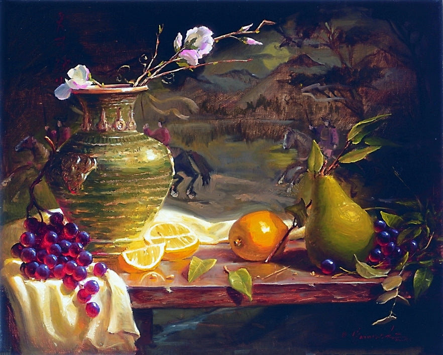 SL-Chinese Spring 16"x20" Oil Original SOLD