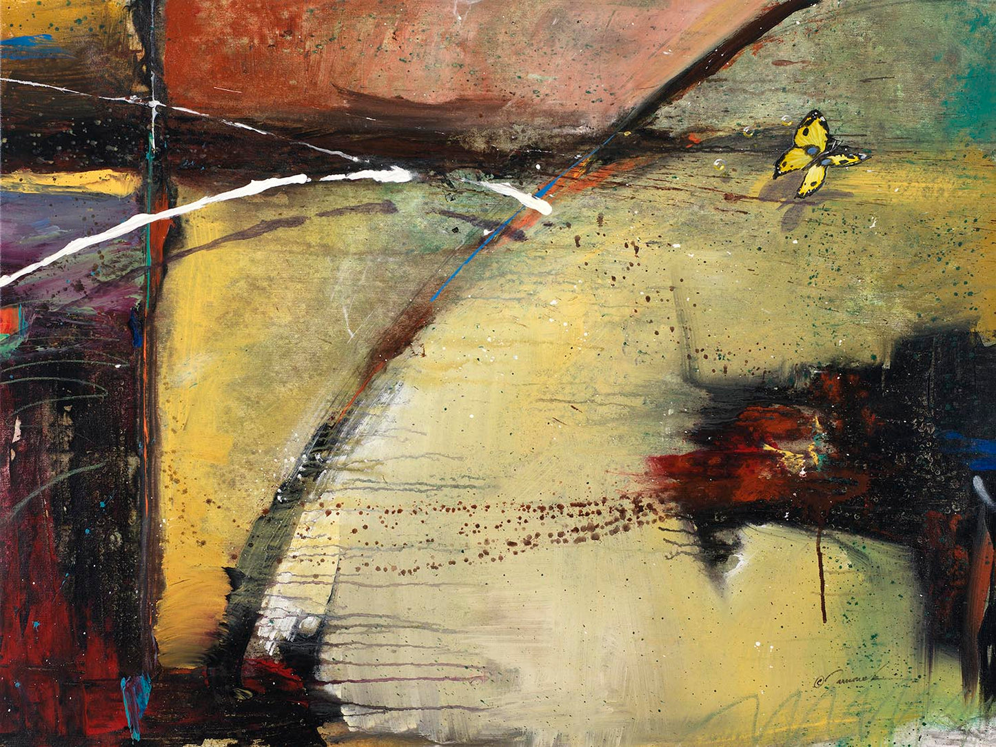 EAO-Convengence "30x40" Mixed Media on Canvas