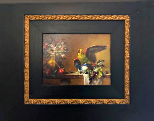Sml-Corisca 9"x12" Original Oil on Canvas (Framed)