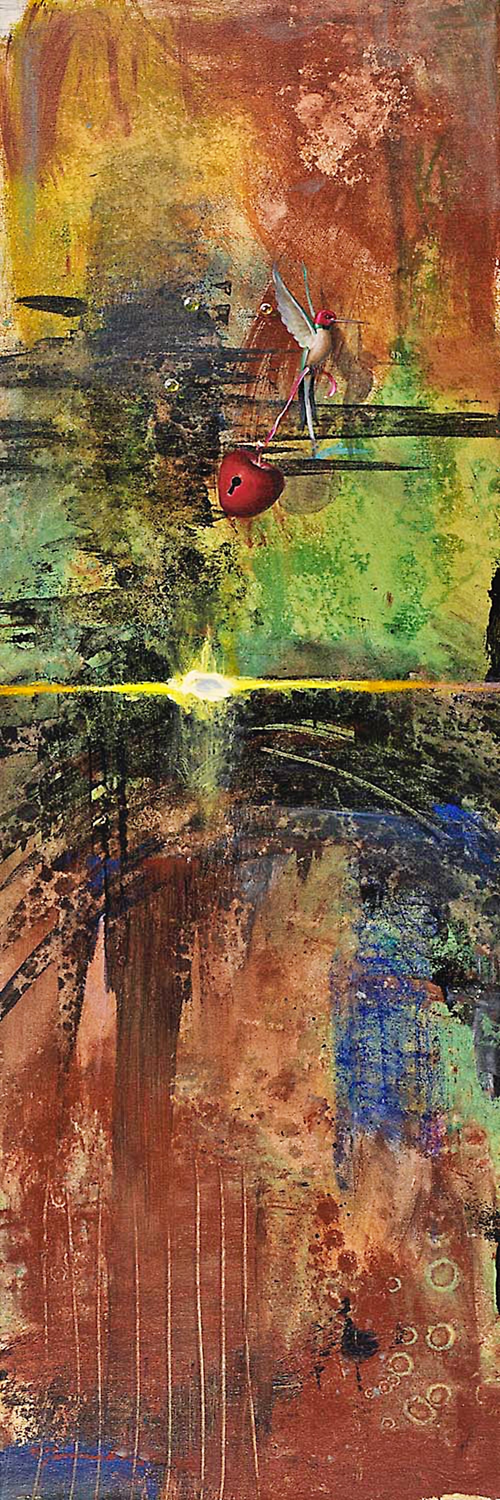 EAO-Glimpse of Brilliance "16x48" Mixed Media on Canvas