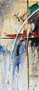 EAO-Living Water 13.5x30.75 Mixed Media on Canvas