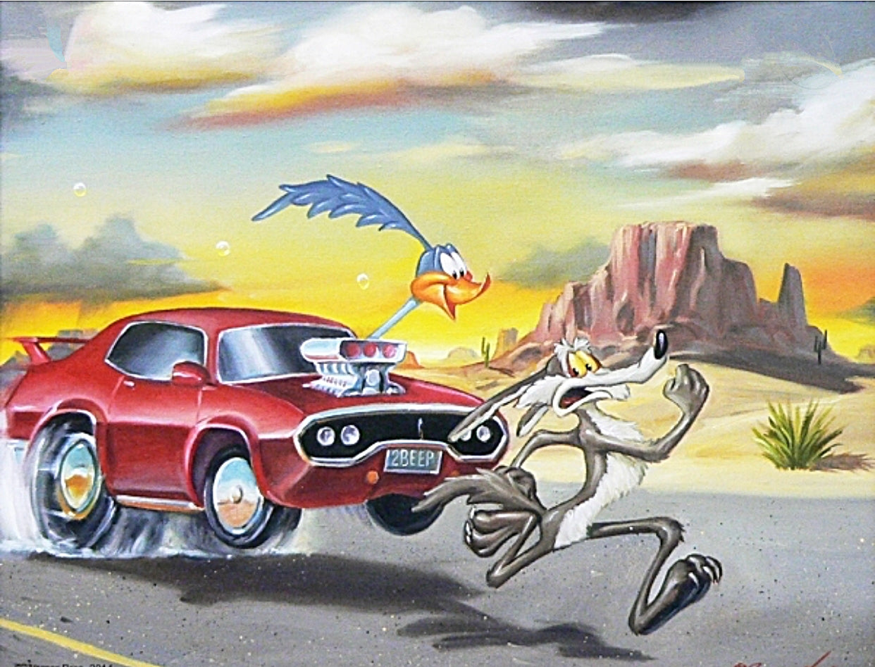 LT-Super Road Runner 20x24 Oil on Canvas-SOLD