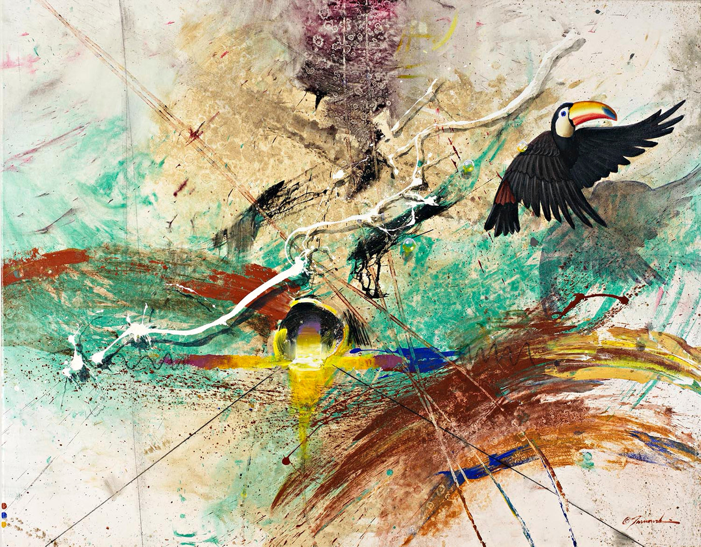 EAO-Whatever It Takes 48"x60" Mixed Media on Canvas
