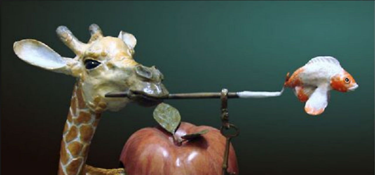 MAS-Painted Bronze Sculpture
