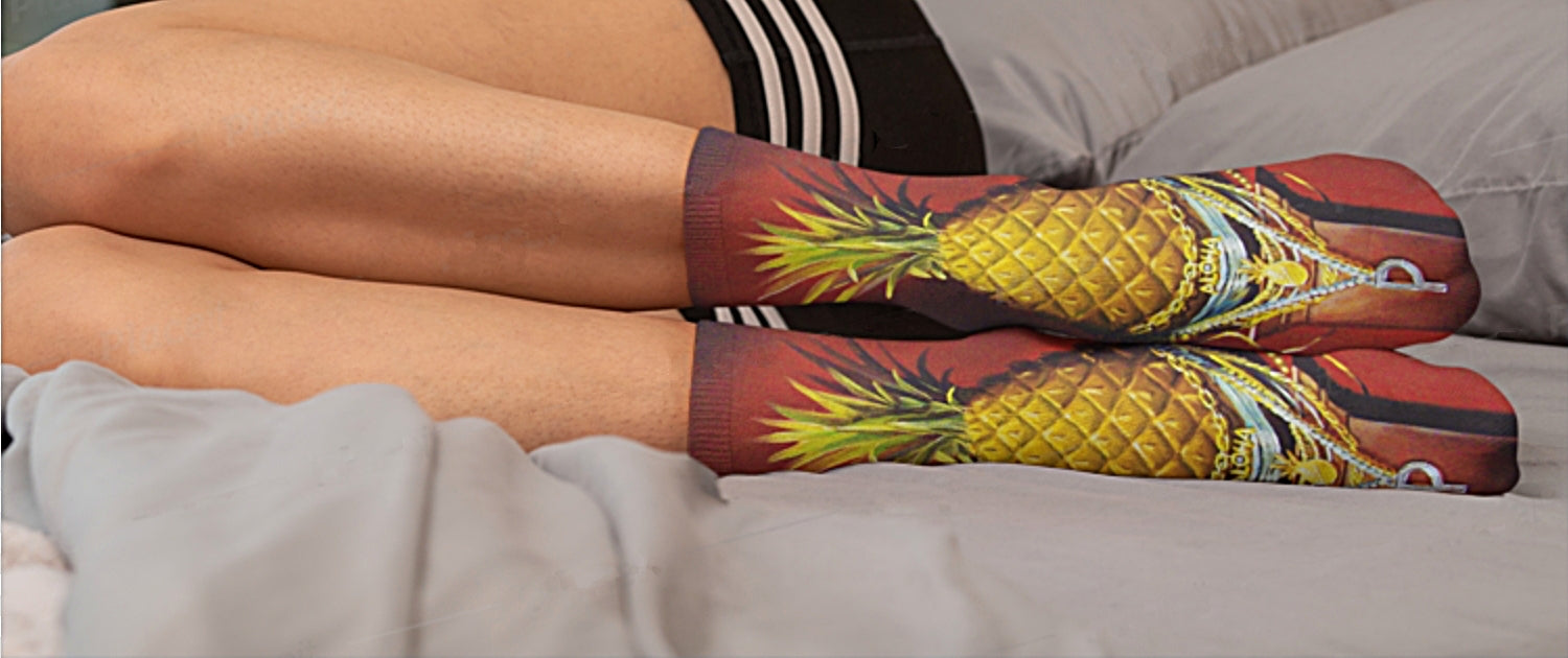 Share Them, Wear Them, Gift Them. One Size Fits Most, Modern Allegory Socks are a Great Wearable to to Express Yourself.
