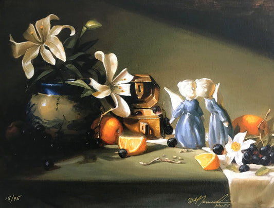Limited Edition Giclee Canvas Art Print-The Littlest Angels 11"x14"-RR