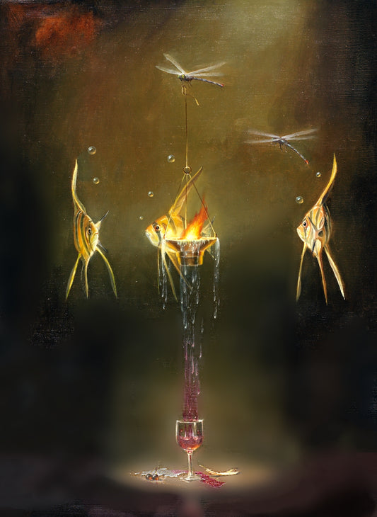 MAO-Ascension's Fire: 40x30 Oil on Canvas-SOLD