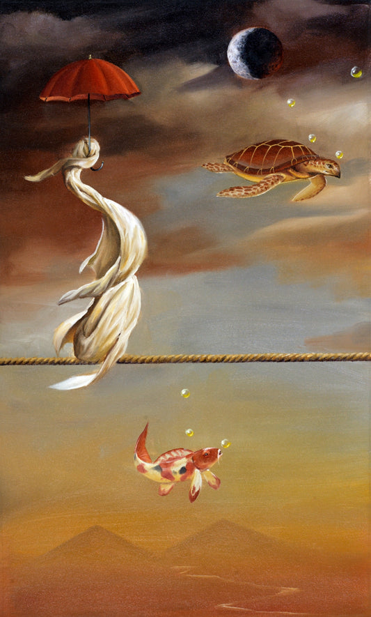MAO-Balanced Nature: 33 x 20 Oil on Canvas