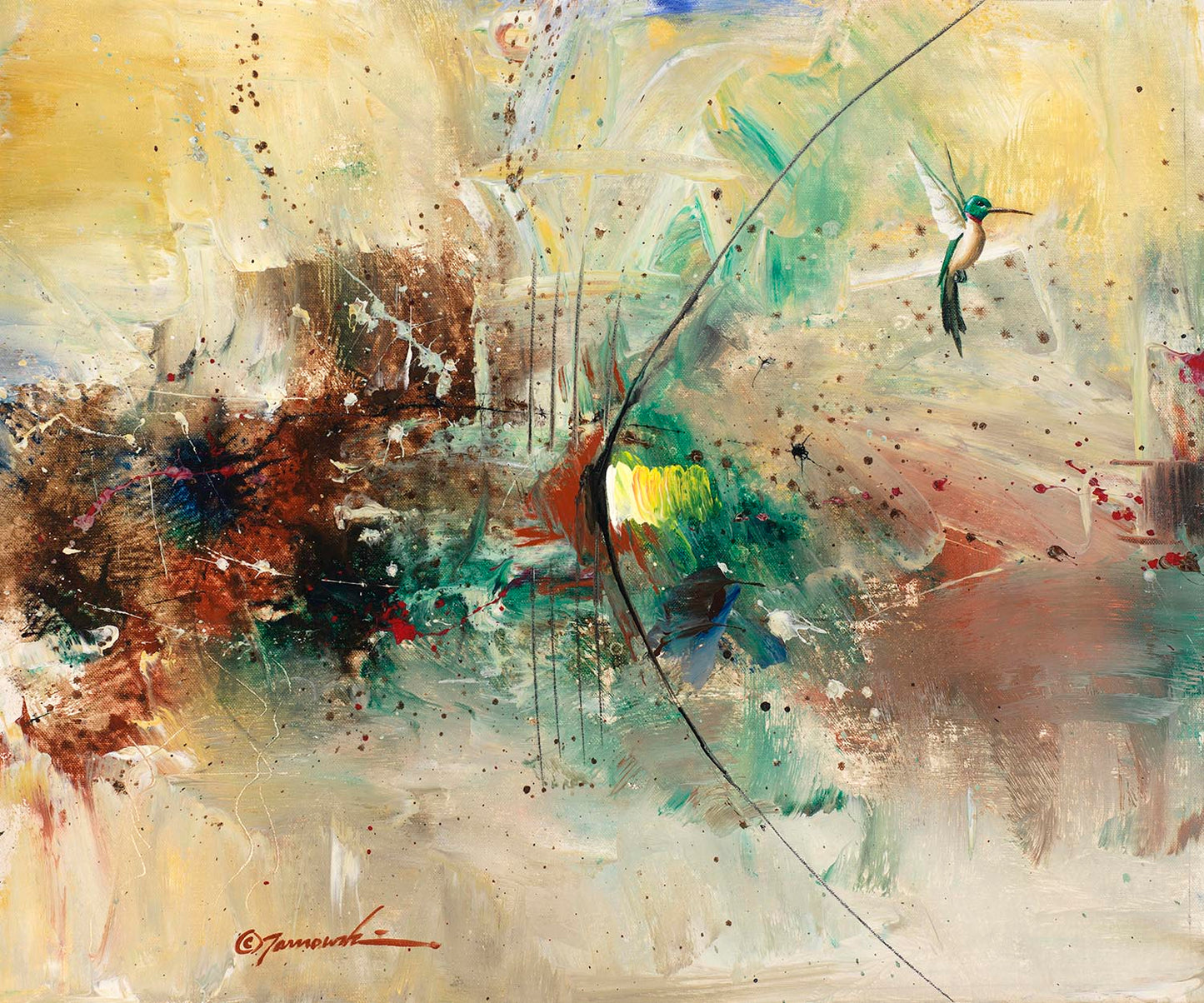 EAO-Birth of a Dream "20x24 Mixed Media on Canvas -SOLD