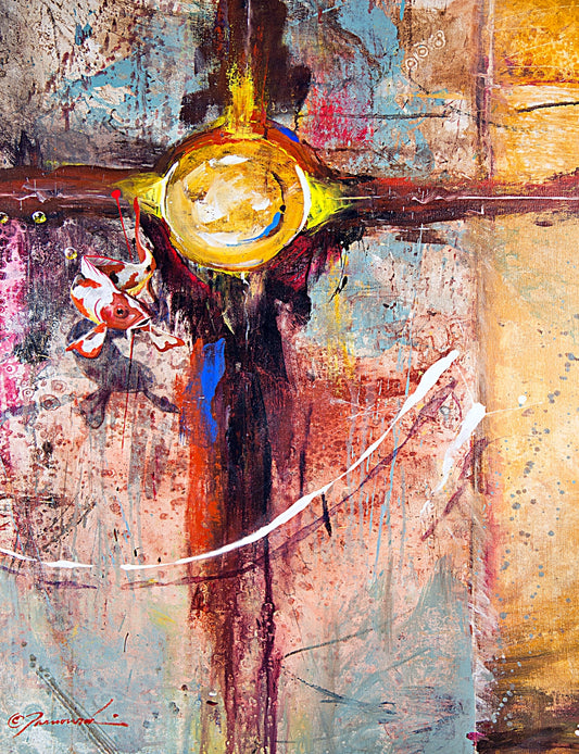EAO-Citadel "30x40" Mixed Media-SOLD