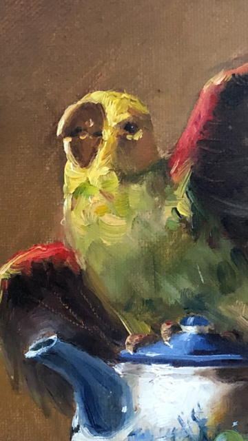 Sml-Corisca 9"x12" Original Oil on Canvas (Framed)