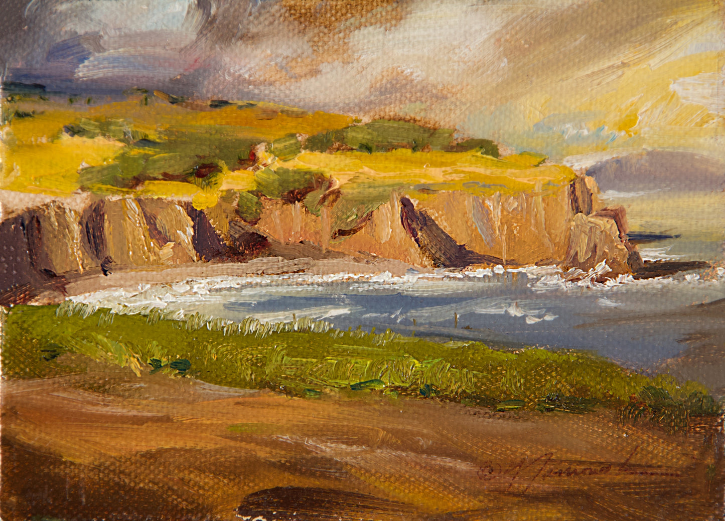 Mini-Coastal Beauty 4"x6" Oil on Canvas (Unframed)
