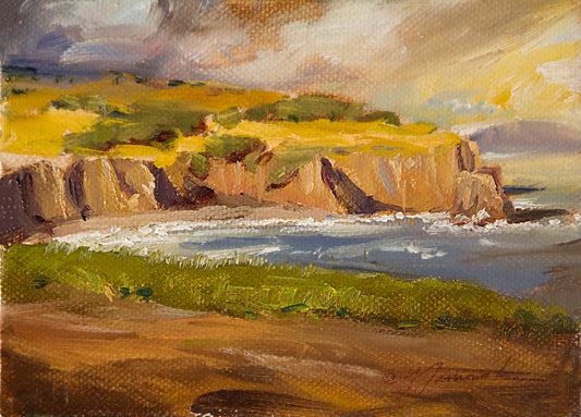 Mini-Coastal Beauty 4"x6" Oil on Canvas (Unframed)
