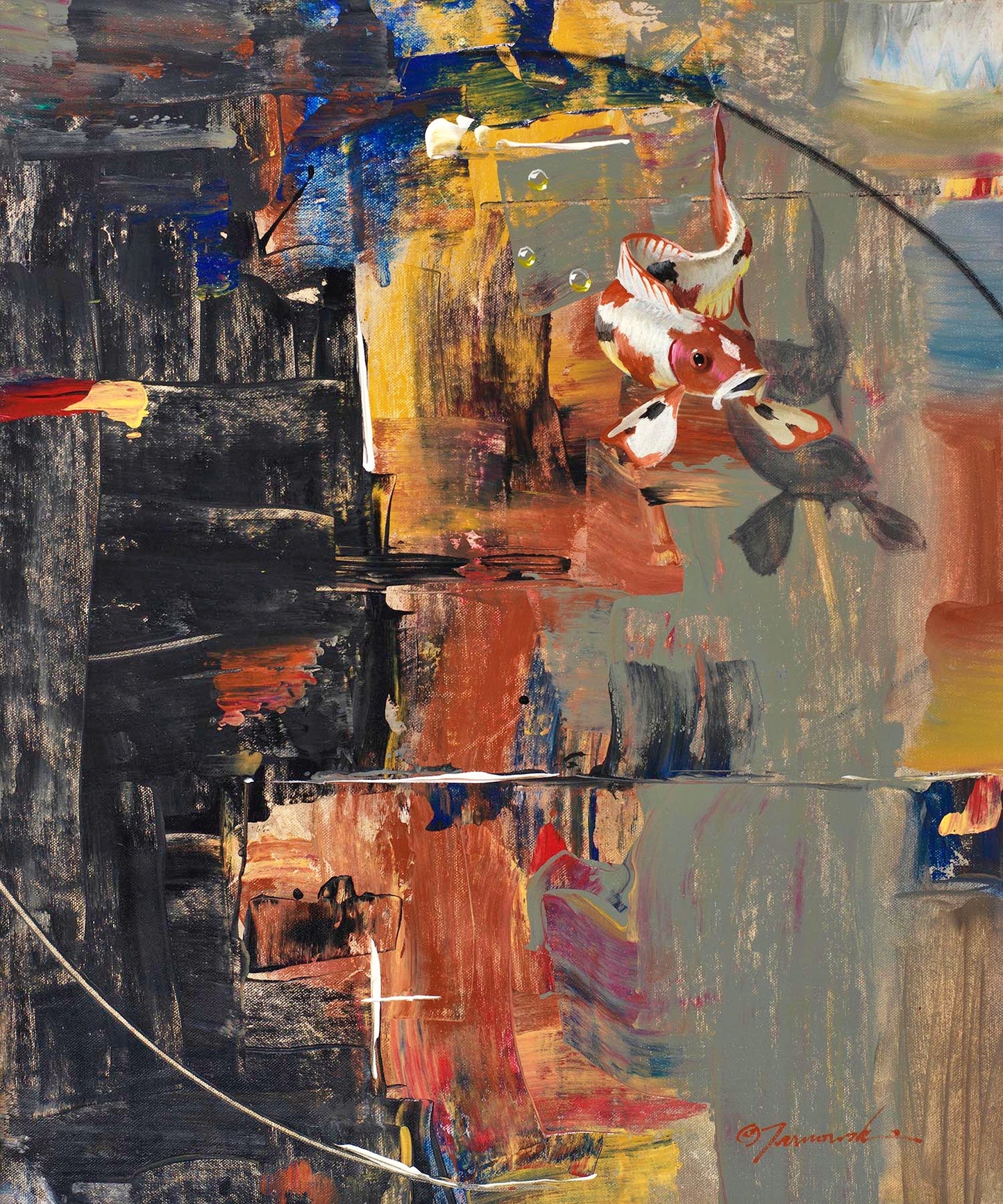 EAO-Complementary & Contrast "20x24" Mixed Media on Canvas