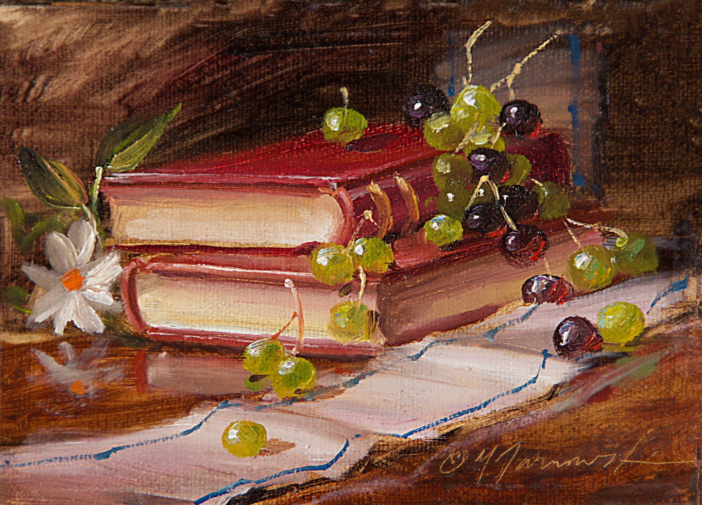Mini-Contemplation 4"x5" Oil on Masonite (Unframed)