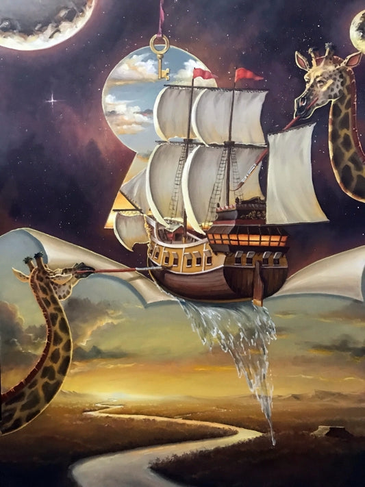MAO-Distance Shores: 60x48 Oil on Canvas