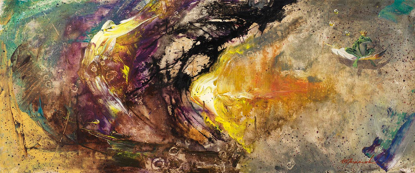 EAO-Elipse "15x36" Mixed Media on Canvas