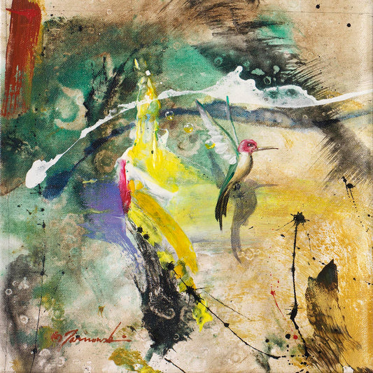 EAO-Emotional Expression "12x12"Mixed Media on Canvas-SOLD
