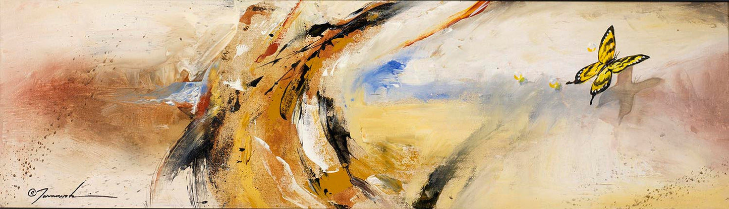 EAO-Escape From the Past "10x38" Mixed Media on Canvas