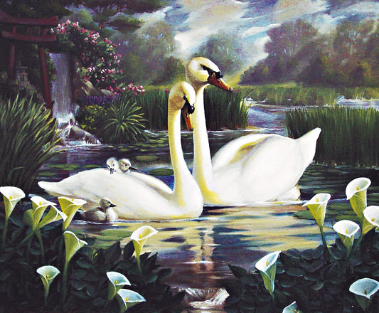RL-Family Affair 20"x24" Oil on Canvas (Unframed)
