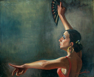 RF-Flamenco Dancer 20x24 Oil Original