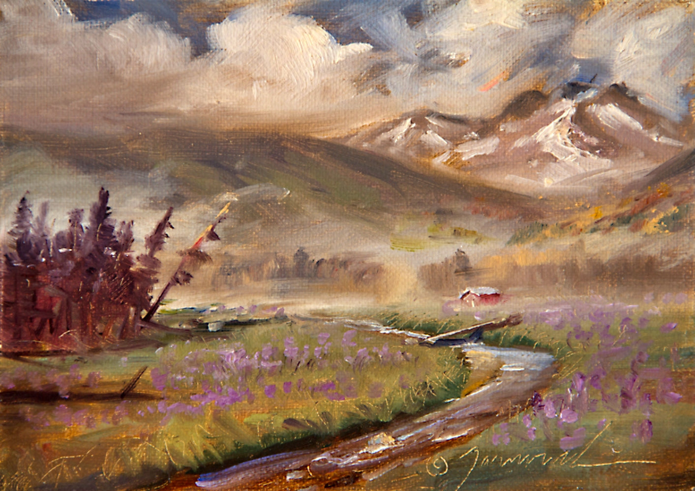Mini-High Meadow 4"x6" Oil on Canvas (Unframed)