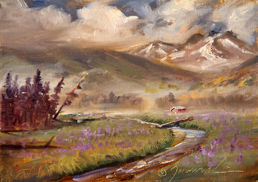 Mini-High Meadow 4"x6" Oil on Canvas (Unframed)