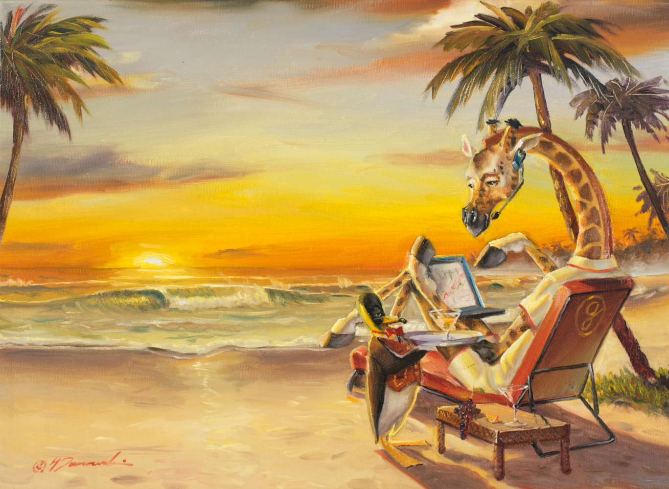 MA-LE-Overtime: 18"x13" Limited Edition Canvas Art Print