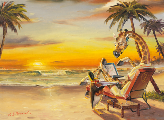MA-LE-Overtime: 18"x13" Limited Edition Canvas Art Print