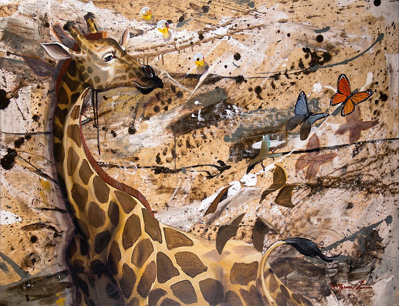 EAO-Phenomenal  30"x40" Original Mixed Media on Canvas-SOLD