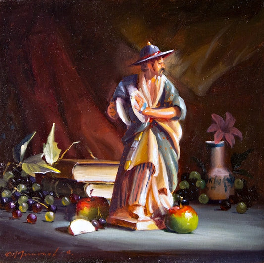 RSL-Porcelain Prince 12x12 Oil on Canvas