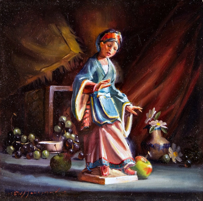 RSL-Porcelain Princess 12x12 Oil on Canvas