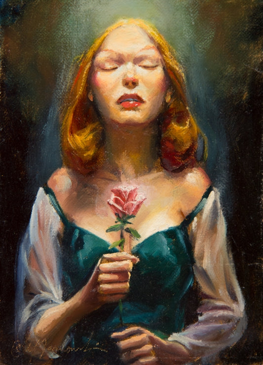 RF-In His Presence 6x8 Oil Original