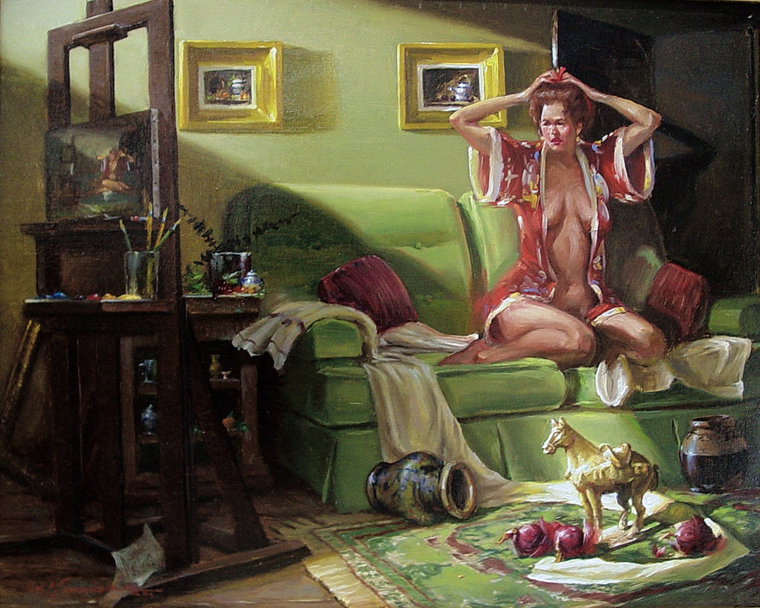 RF-Red Ribbon 16x20 Oil on Canvas (Unframed)