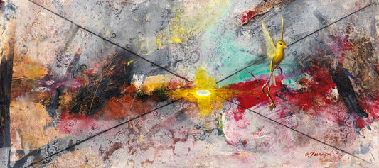 EAO-Senergy 16"x36" Mixed Media on Canvas SOLD