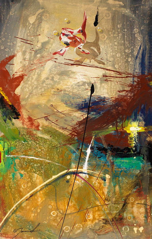 EAO-Sorting Life Out 18.5"x29" Mixed Media on Canvas