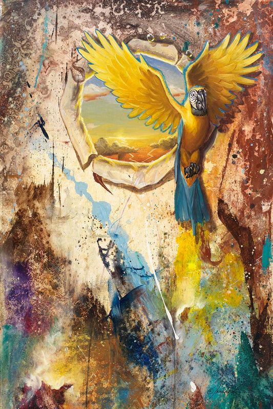 EAO-Spur of the Moment 36"x24" Mixed Media on Canvas