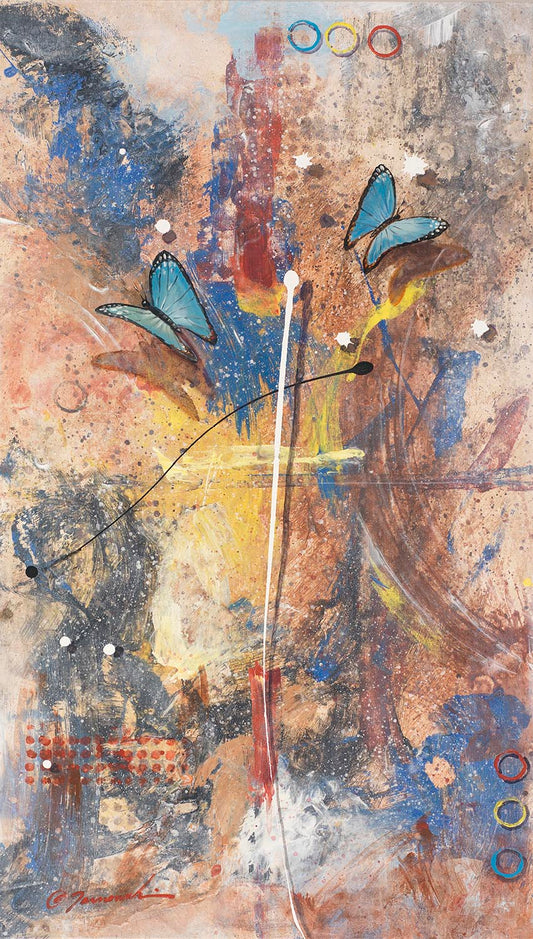 EAO-Synergetic 37"x21" Mixed Media on Canvas SOLD
