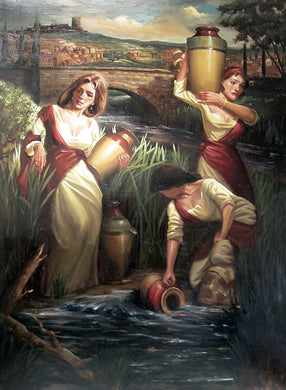 RF-The Water Gatherers 30x40 Oil on Canvas (unframed)