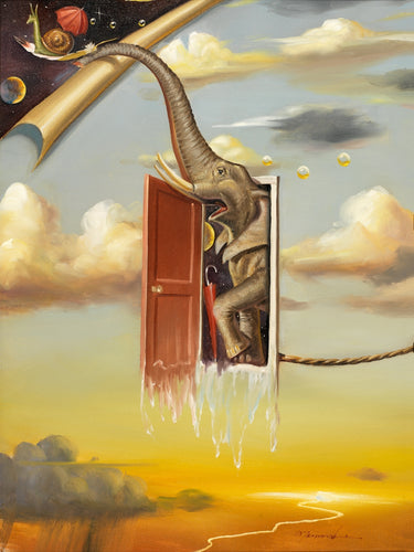 MAO-When One Door Shuts Another Opens: 32x24 Oil on Canvas