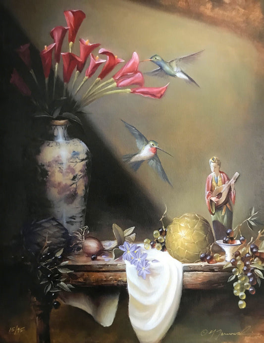 Limited Edition Giclee Canvas Art Print-Eastern Rhapsody 14"'x18"-RR